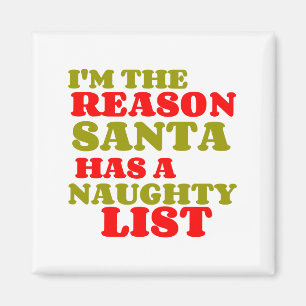 REASON SANTA NAUGHTY LIST MAGNET