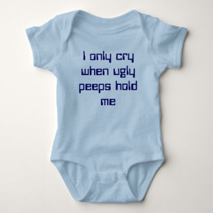 Reason to cry creeper. baby bodysuit