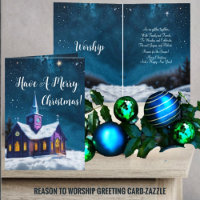 Reason To Worship Folded Greeting Card