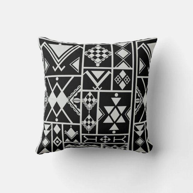 Reasons for the Kabyle Amazigh pottery Throw Pillow (Back)