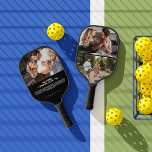 Reasons I Dinking Love You | 3 Photo Pickleball Paddle<br><div class="desc">"Reasons I Dinking Love You" pickleball paddle, with room for three of your own photos. Add your choice of personalization. A perfect gift to let your other half know how much you love them! This photo pickleball paddle is perfect!!! These are Valentine's Day gifts that are perfect for sports fans,...</div>