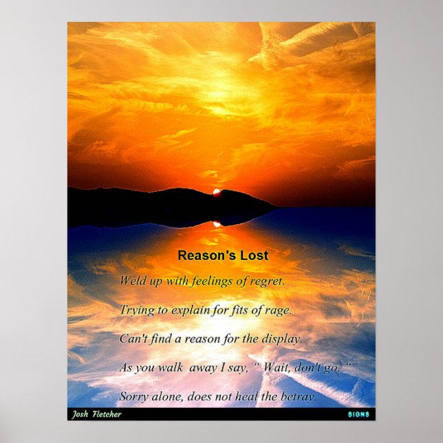 Reason's Lost Poster (Front)