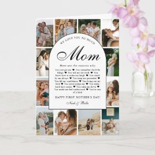 Reasons We Love You Mom Photo Collage Mother's Day Card