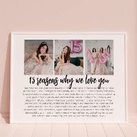 Reasons Why We Love You Quinceanera Birthday Gift