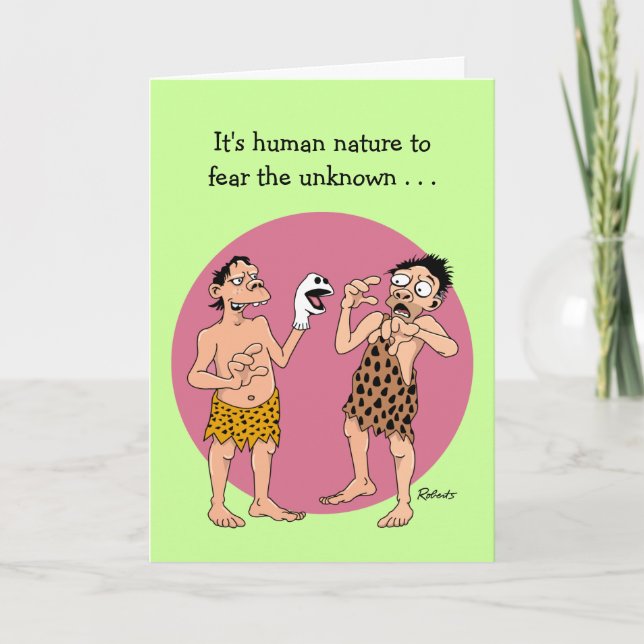 Reassuring Puppet Birthday Card (Front)