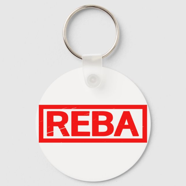 Reba Stamp Keychain (Front)