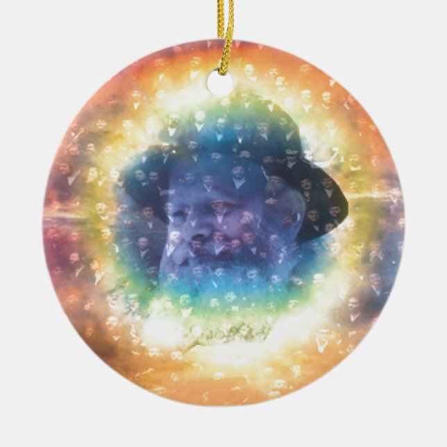Rebbe Ceramic Ornament (Front)