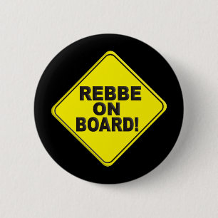 Rebbe on Board 2 Inch Round Button