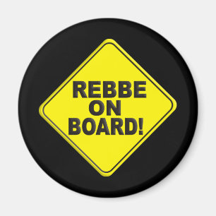 Rebbe on Board Magnet