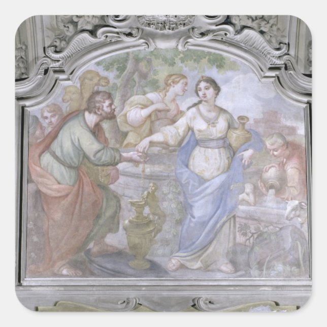 Rebecca at the Well, from the Refectory, 1753-54 ( Square Sticker (Front)