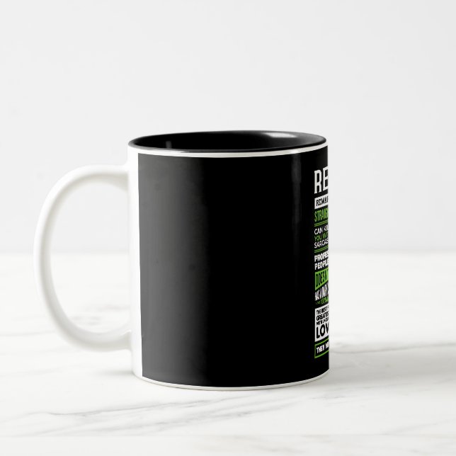 Rebecca Girl Name Definition Two-Tone Coffee Mug (Left)