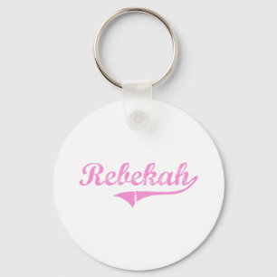 Rebekah Classic Style Name Keychain