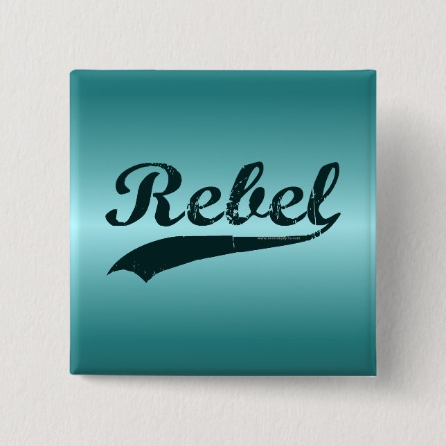 Rebel 2 Inch Square Button (Front)
