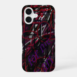 Rebel Artist - Text & Graffiti AbstractDesign iPhone 16 Case