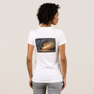 Rebel Civil War flagship on Fire of American flag T-Shirt