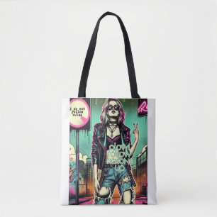 Rebel Girl - I Do Not Follow Rules Tote Bag