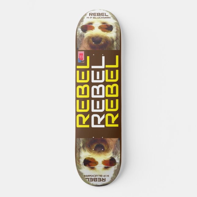 REBEL H P G 8 1/4" Skateboard Deck (Front)