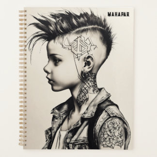 **Rebel Ink: Punk Spirit in Black & White** Planner