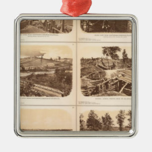 Rebel lines, Atlanta, Ga Metal Ornament