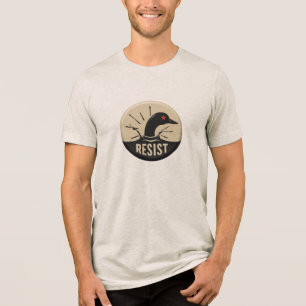Rebel Loon Headfirst Dive – Resist Badge Tri-Blend Shirt