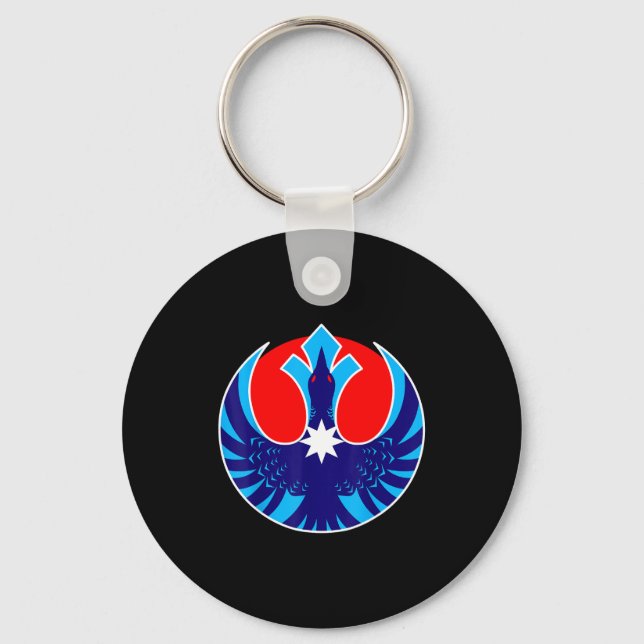 Rebel loon mn resistance  keychain (Front)