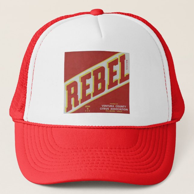 Rebel Oranges2 Trucker Hat (Front)