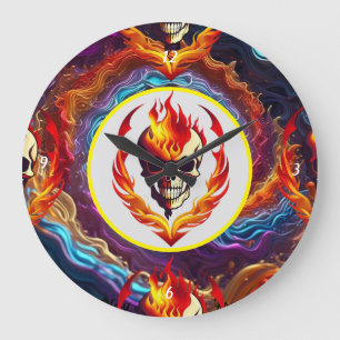 "Rebel Rock Renaissance" Large Clock