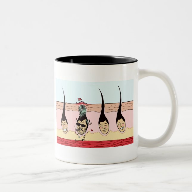 Rebel Skin Two-Tone Coffee Mug (Right)