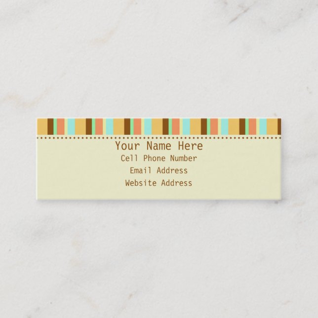 Rebel Skinny Profile Business Cards (Front)