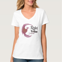 Rebel Tribe Phoenix Logo Women’s V-Neck T-Shirt