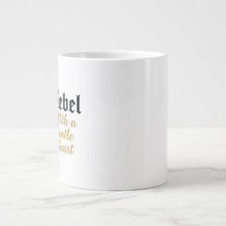 Rebel With a Gentle Heart Typography Specialty Mug