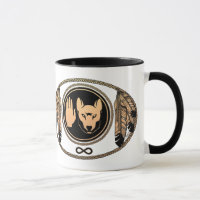 Rebellion Cup Wolf Native Art Metis Coffee Mugs