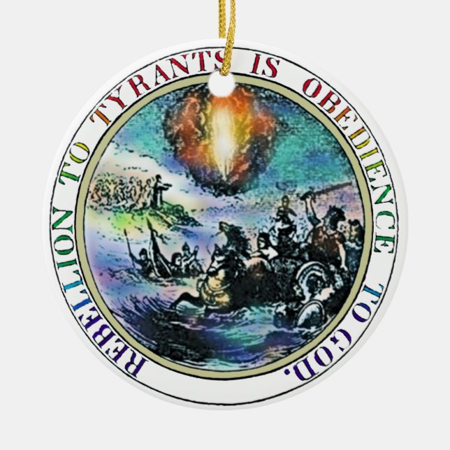 Rebellion to Tyrants Classic Ornament (Front)