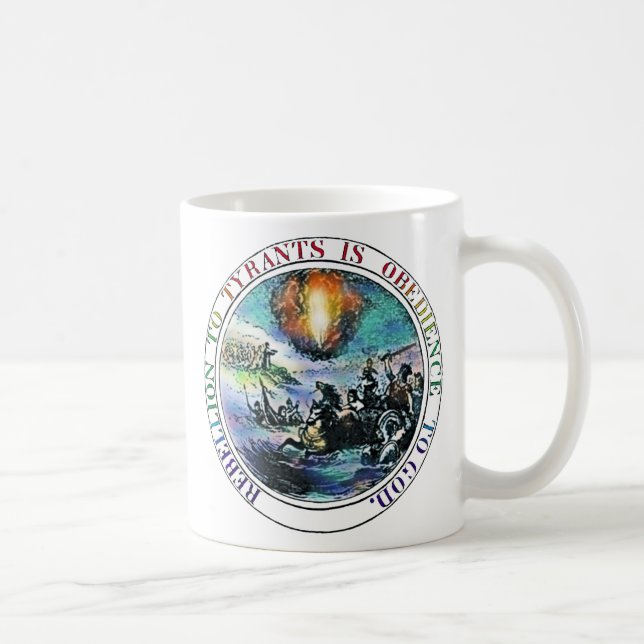 Rebellion to Tyrants Great Seal Franklin Version Coffee Mug (Right)