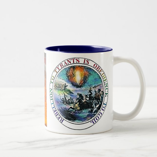 Rebellion to Tyrants is Obedience to God Eagle Mug (Right)