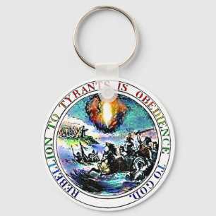 Rebellion To Tyrants Thomas Jefferson Great Seal Keychain