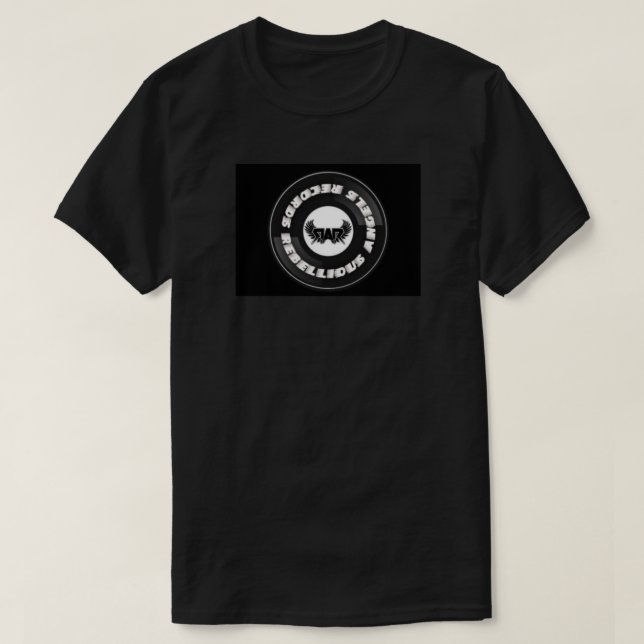 REBELLIOUS ANGELS RECORDS T SHIRT  (Design Front)