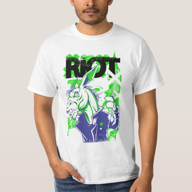 Rebellious Donkey Riot Graphic Tee (Front)