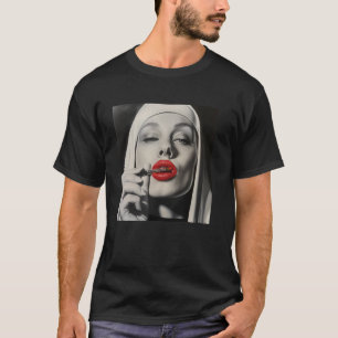 rebellious nun with lipstick, rebellious nun  1 T-Shirt