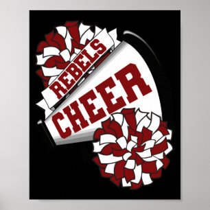Rebels Cheer Back To School Cheerleading Spirit M Poster