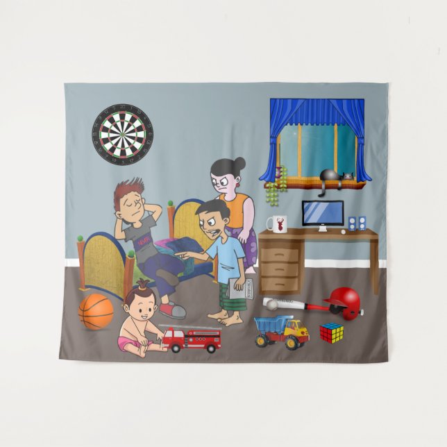 Rebel's Haven Tapestry (Front (Horizontal))