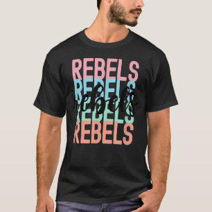 Rebels Team Mascot School Spirit Game T-Shirt