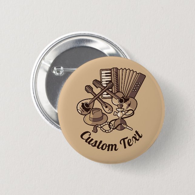 Rebetiko Icons Button (Front & Back)