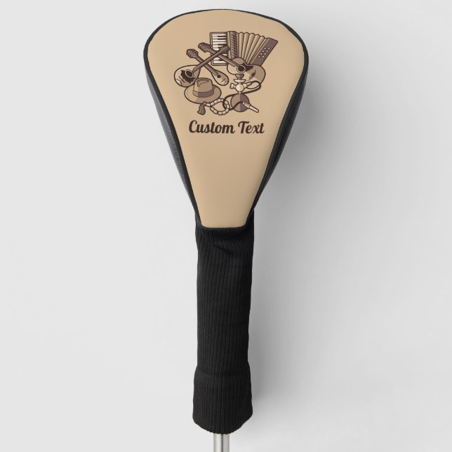 Rebetiko Icons Golf Head Cover (Front)