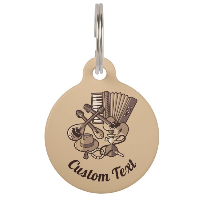 Rebetiko Icons Pet ID Tag (Front)