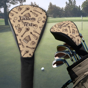 Rebetiko Pattern Golf Head Cover