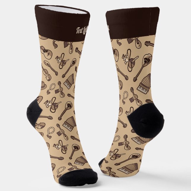 Rebetiko Pattern Socks (Angled)
