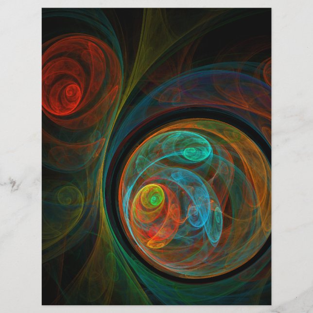 Rebirth Abstract Art Flyer (Front)