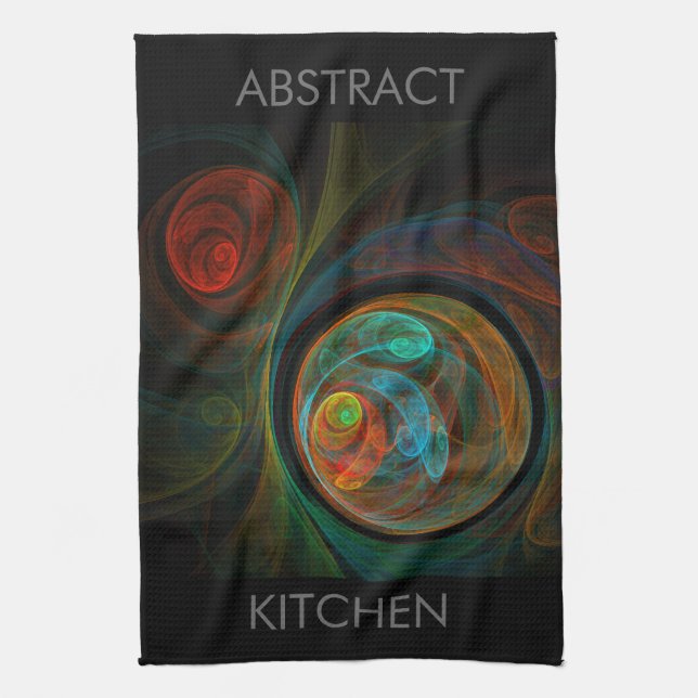 Rebirth Abstract Art Kitchen Towel (Vertical)