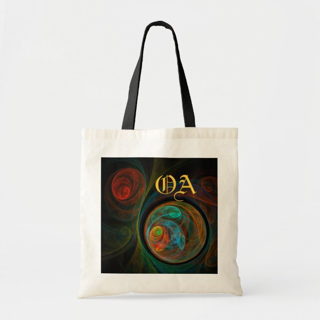 Rebirth Abstract Art Monogram Bag (Front)